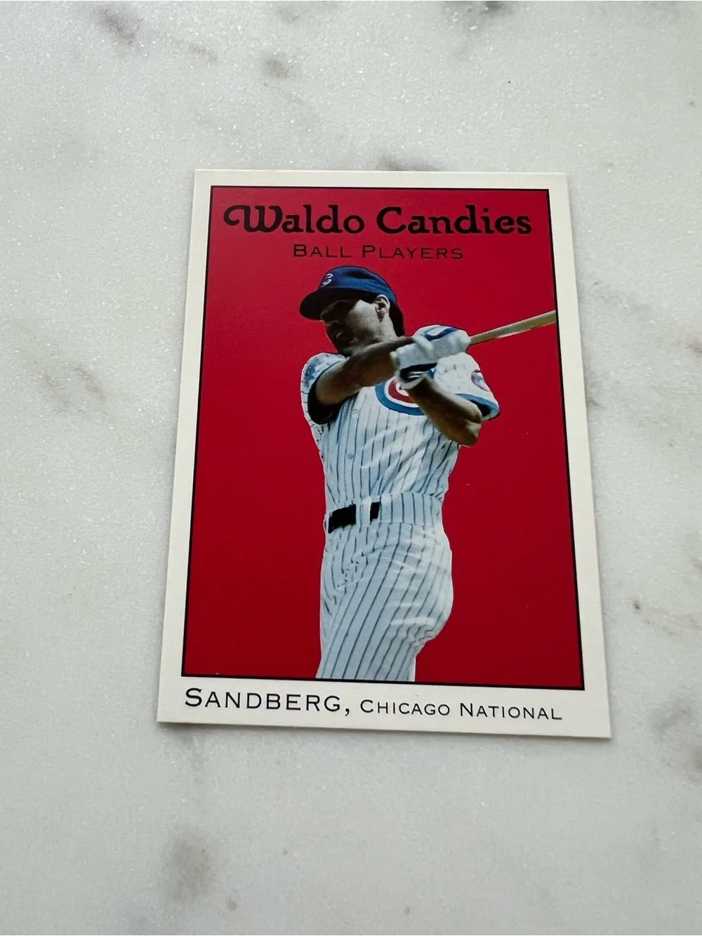 1991 Waldo Candies Ryne Sandberg #2 Chicago Cubs - RARE Food Issue - Ex / Read